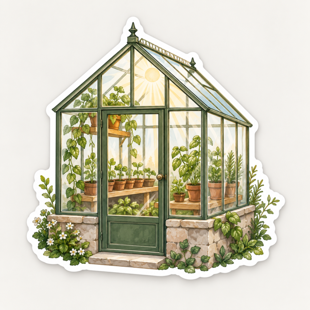 Little Greenhouse Sticker